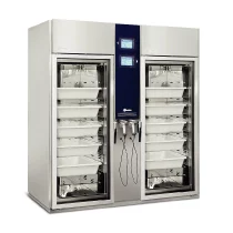 Шкаф для сушки и хранения гибких эндоскопов Steelco ED200, с открытой дверцей